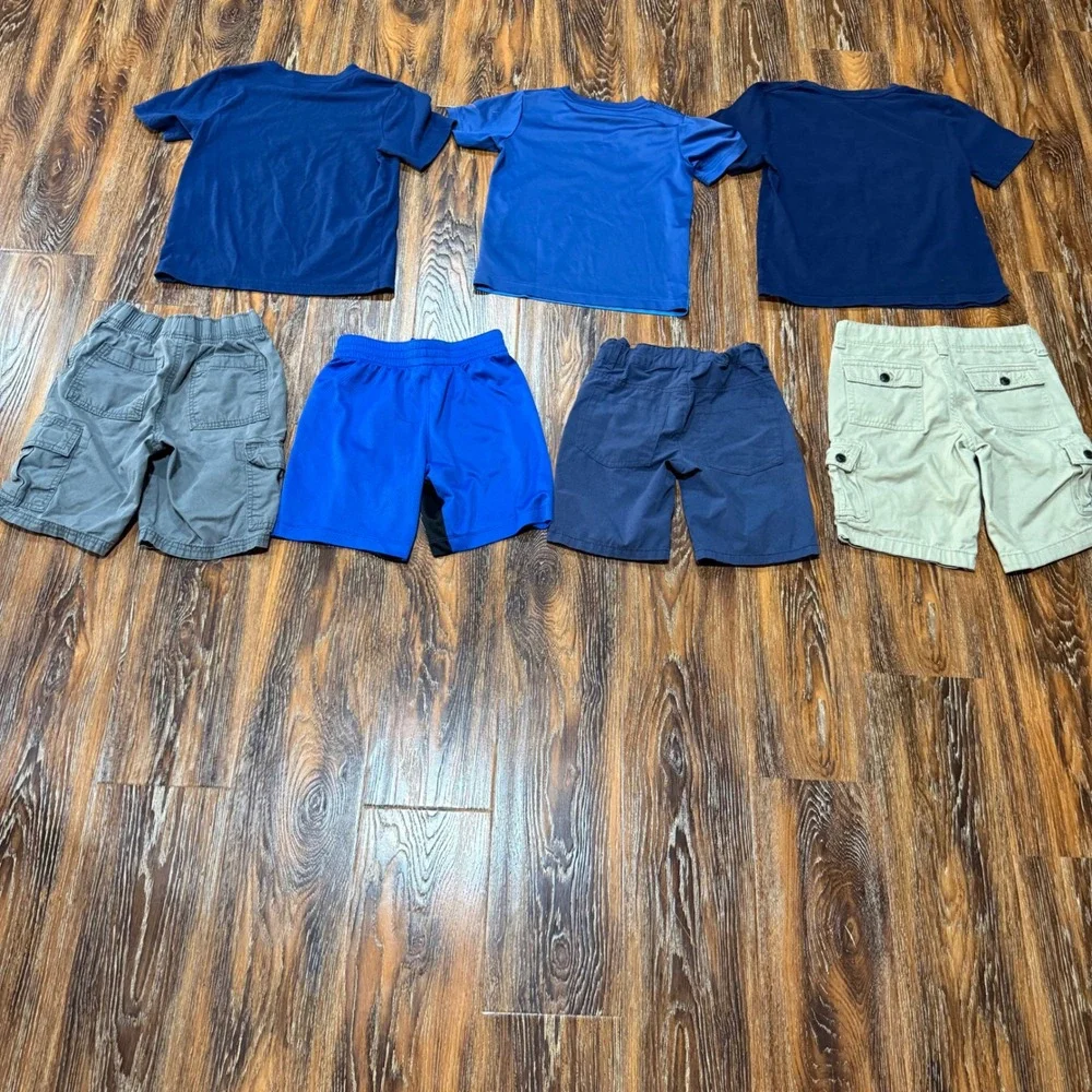 Boys Play Clothes Bundle Size 7 8 10 Nike Carhartt Shorts T-Shirts Set FLAWS